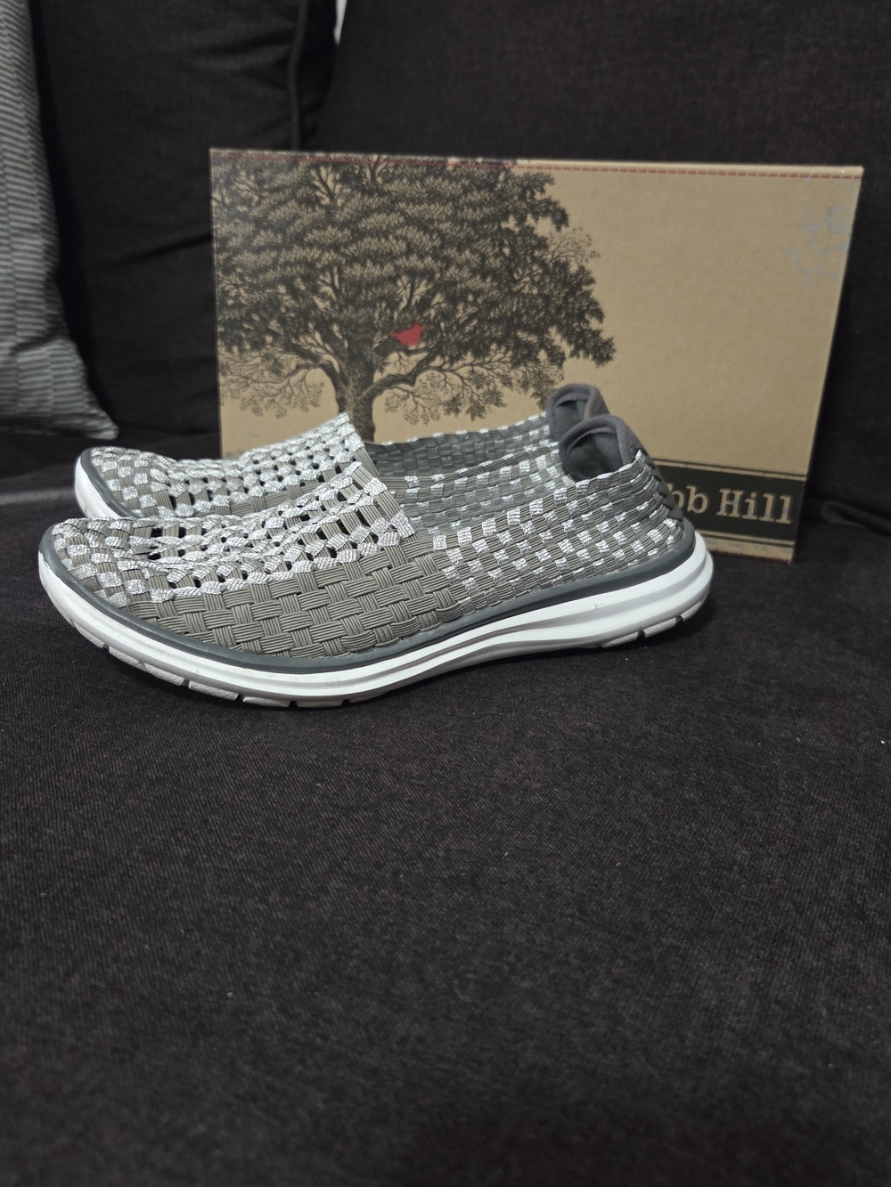 Cobb Hill by New Balance Grey Woven Slip-On
